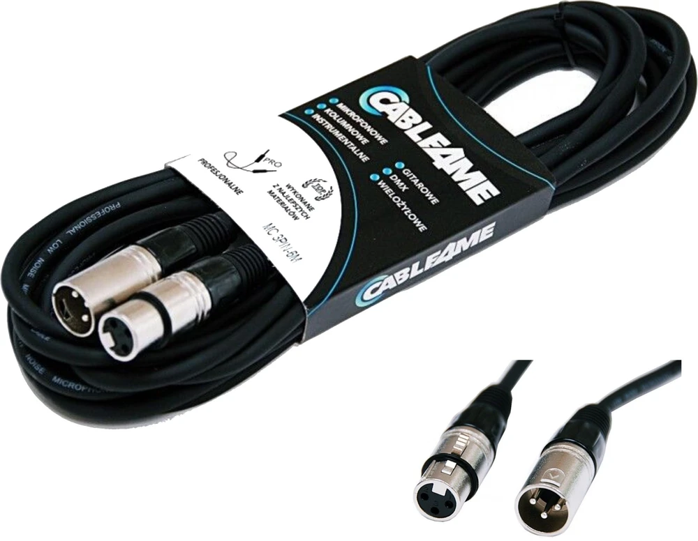 Mozos CABLE4ME signalo mikrofono kabelis XLR/XLR 6m