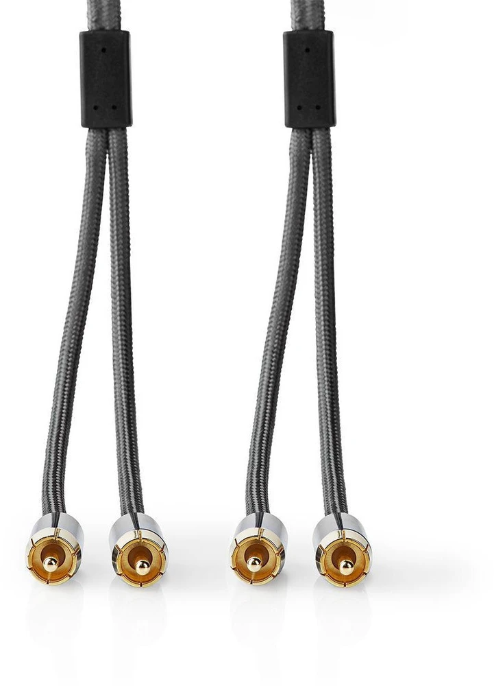„Nedis“ stereo garso kabelis 2x RCA (M) - 2x RCA (M) 1,00 m ilgio