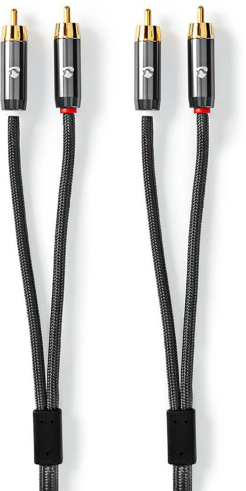 „Nedis“ stereo garso kabelis 2x RCA (M) - 2x RCA (M) 1,00 m ilgio