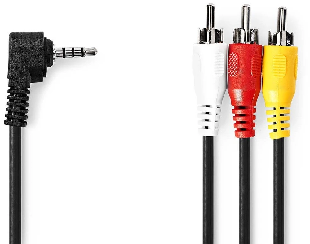 Nedis Kabelis 3xRCA - 3.5mm 4pin kištukai 1.0m