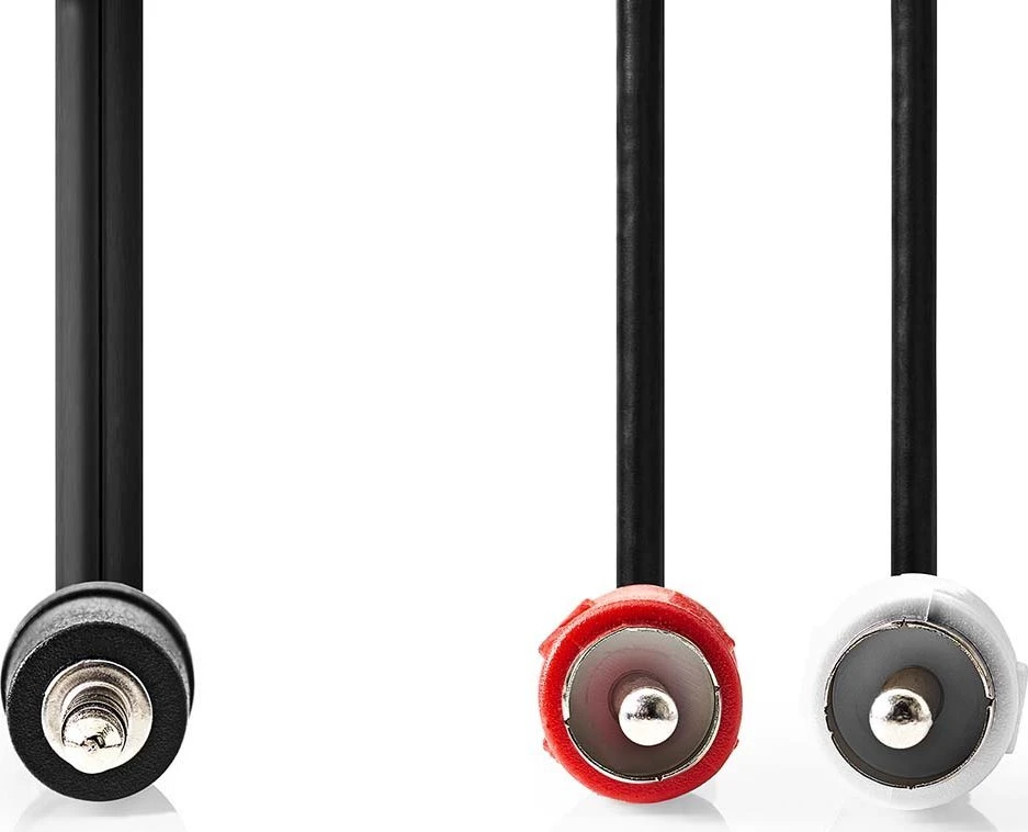 Kabelis Nedis 3.5mm 2 x RCA 1m (CAGL22200BK10)