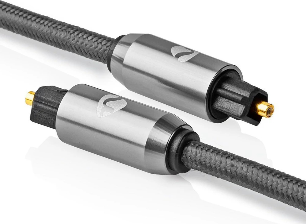 Kabelis Nedis Toslink 2 m Pilka (CATB25000GY20)