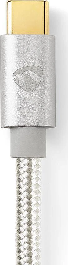Nedis USB adapteris | USB 2.0 | USB-C™ jungtis | 3,5 mm kištukas | 1,00 m | apvalus | Paauksuotas | Pintas / nailonas | Aliuminis | Pakuotė su langu