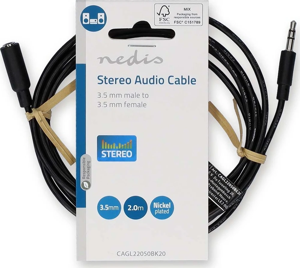 Nedis 3.5mm garso ilgintuvas, 2 metrų