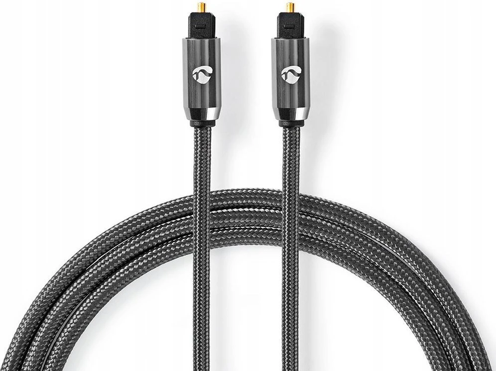 Kabelis Nedis CATB25000GY10 kabelis audio 1 m TOSLINK Pilka