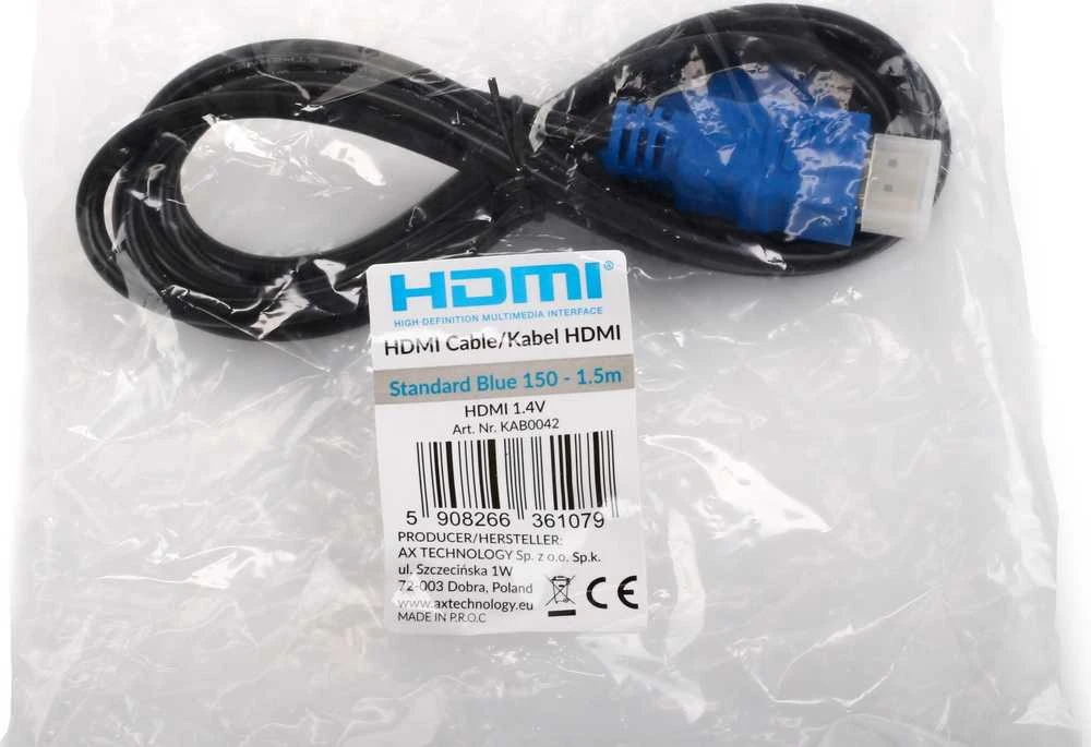 Opticum eStar Cable HDMI-HDMI 1.4v 1,5M Juodas