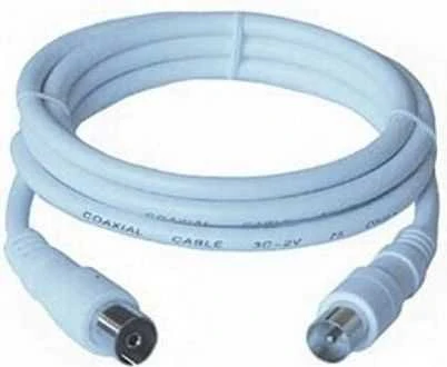 Baltas TV antenos laidas su M/F jungtimis