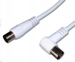 PREMIUMCORD TV kabelinės antenos jungtis 1m (koaksialinė, M/F, 75 Ohm)