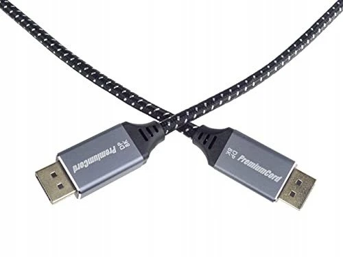 Kabelis PremiumCord DisplayPort - DisplayPort 0.5m sidabrinė (kport10-005)