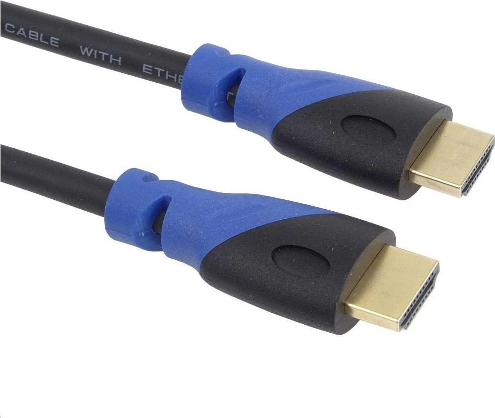 Kabelis PremiumCord HDMI - HDMI 2m mėlyna (kphdm2v2)