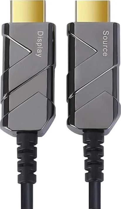 HDMI laido jungtys su Source ir Display žymėjimu