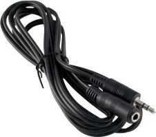 Kabelis PremiumCord Jack 3.5mm - Jack 3.5mm 2m juoda (kjackmf2)