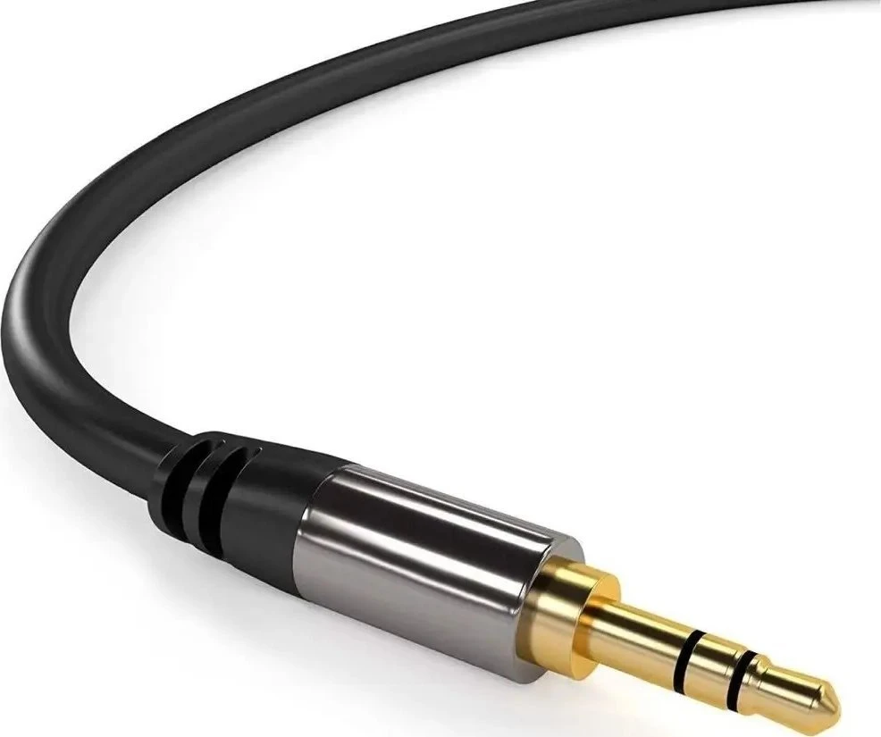 Kabelis PremiumCord Jack 3.5mm - Jack 3.5mm 1.5m juoda (kjqmm015)