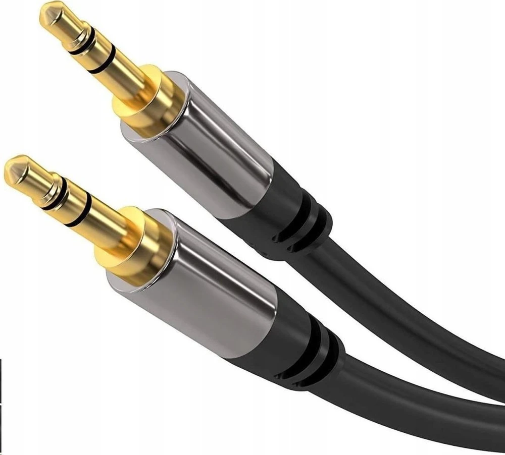 Audio kabelis 3.5mm Jack su auksinėmis jungtimis