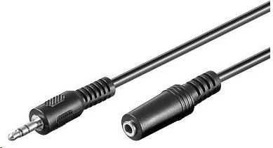 Kabelis PremiumCord Jack 3.5mm - Jack 3.5mm 2m juoda (kjackmf2)