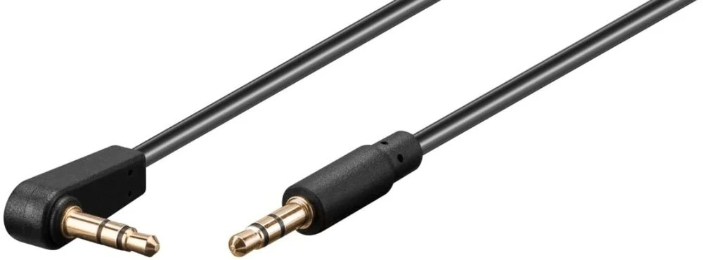 PremiumCord 3.5mm laidas su kampine jungtimi