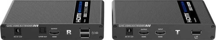 PremiumCord HDMI 2.0 KVM ilgintuvas Ultra HD 4kx2k@60Hz iki 70m su USB perdavimu