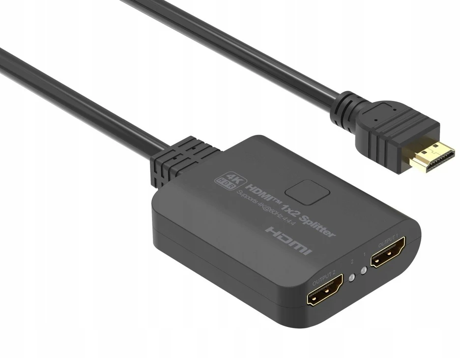 „PremiumCord“ HDMI 2.0 mini skirstytuvas, 1-2 „Pigtail“ tipo, 4Kx2K@60Hz, HDCP2.2 skaleris