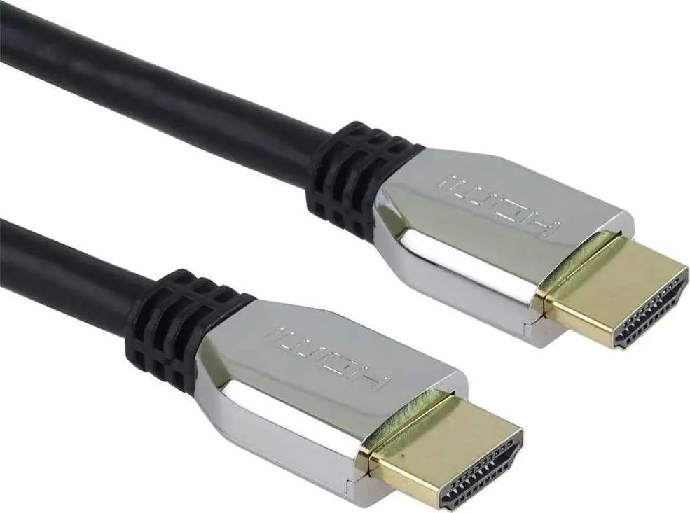 HDMI 2.1 laidas su cinko lydinio jungtimis