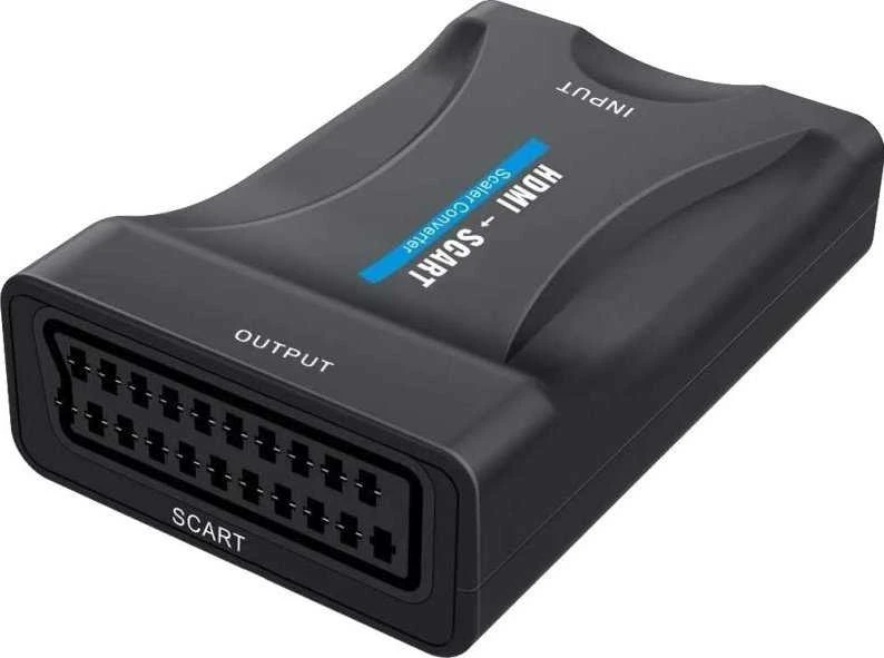 HDMI į SCART konverteris – priekinės jungties vaizdas