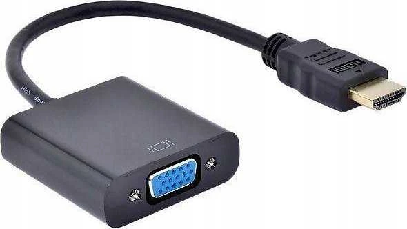 PremiumCord HDMI į VGA konverteris su 3,5 mm stereo lizdo garsu, juodas