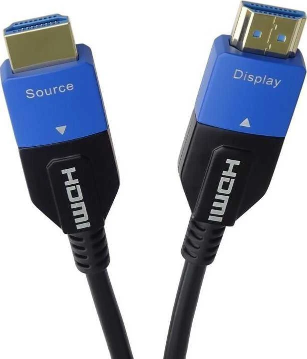 HDMI laido antgaliai su Source ir Display žymėjimu