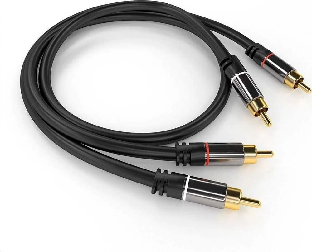 PremiumCord RCA (Cinch) x2 - RCA (Cinch) x2 laidai 1,5 m (kjqccmm015)