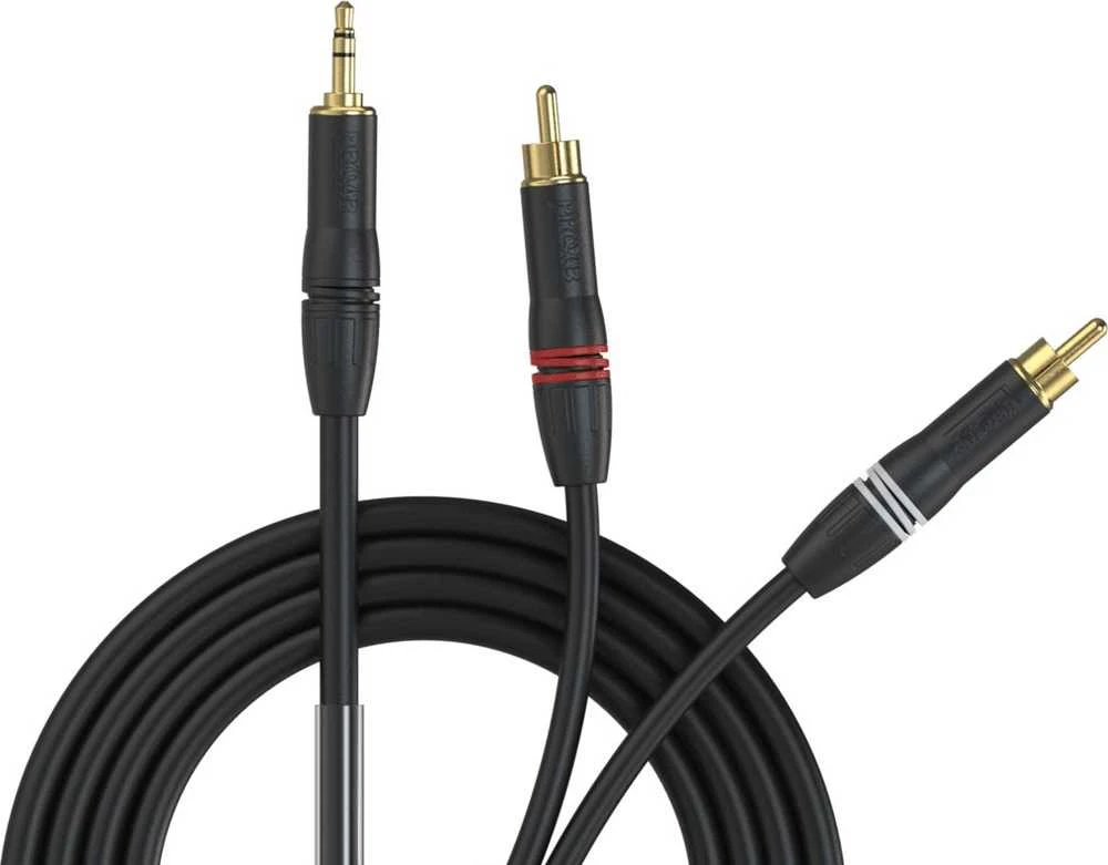 Procab 3,5 mm į 2 RCA laidą sujungti su paauksuotomis jungtimis