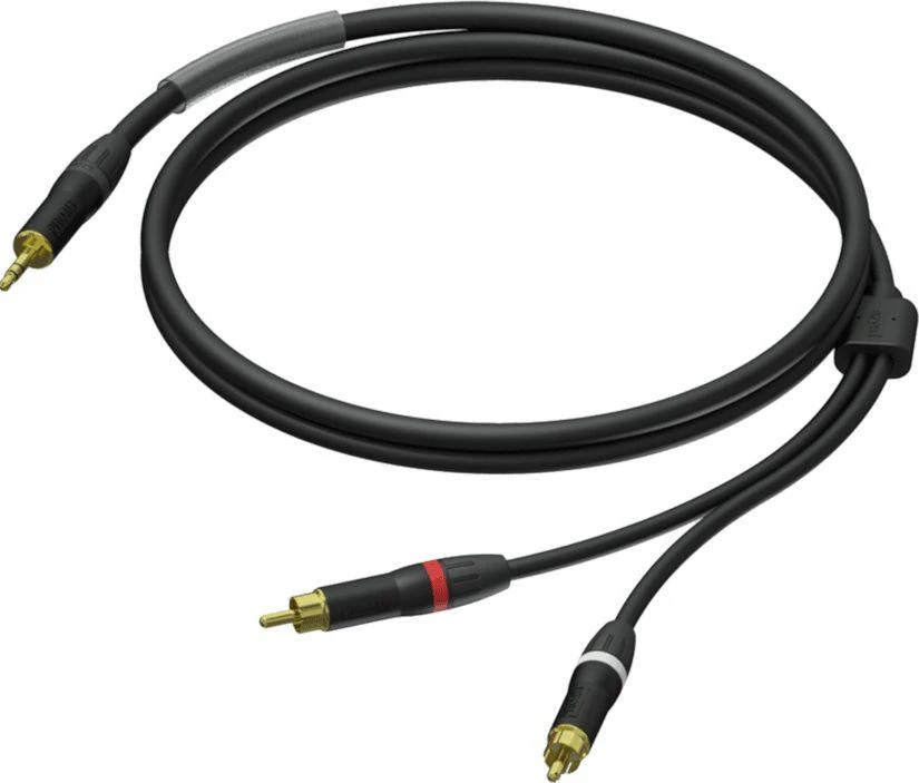 Procab audio laidas 3,5 mm į 2x RCA