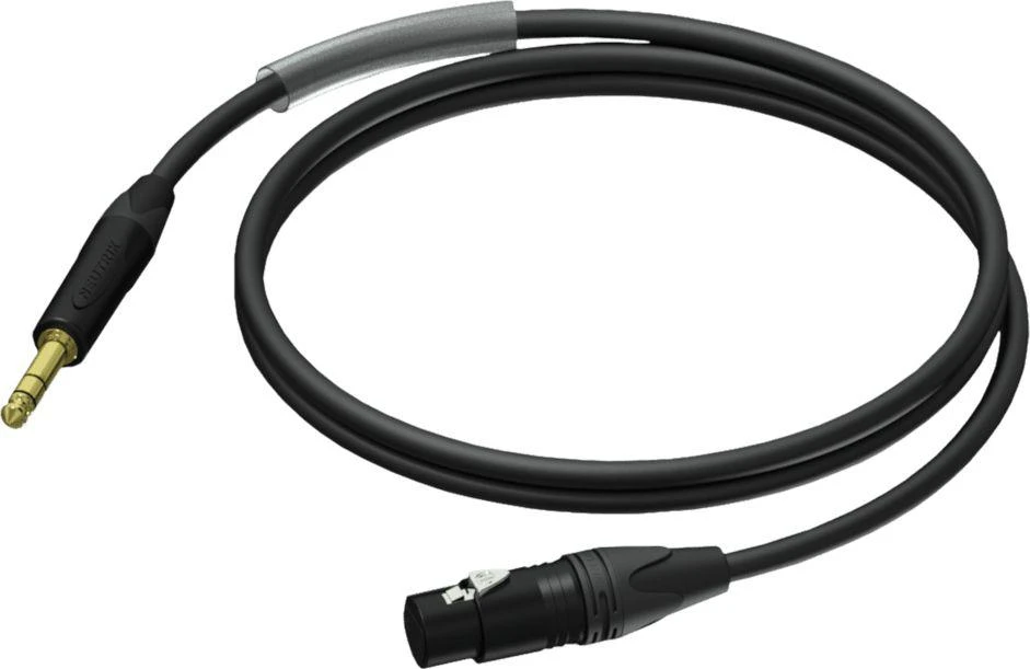 Procab XLR į 6.3mm Jack kabelis su Neutrik jungtimis