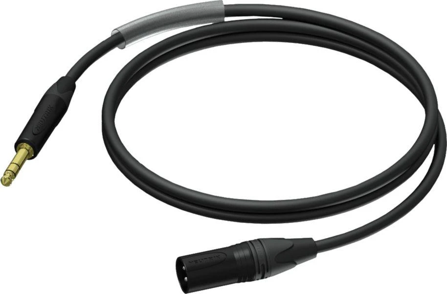 Procab XLR į 6,3 mm stereo jungties kabelis