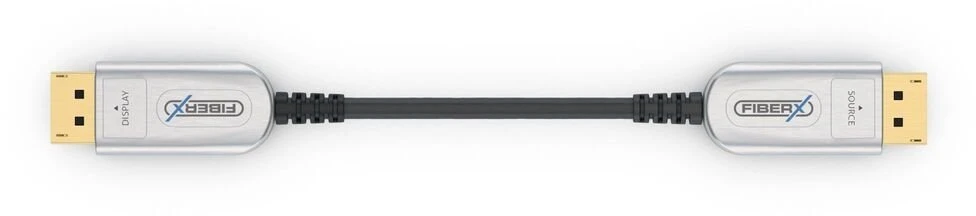Purelink Carruzzo FiberX FX-I260-010 „DisplayPort“ kabelis 10 m Juoda, Sidabras