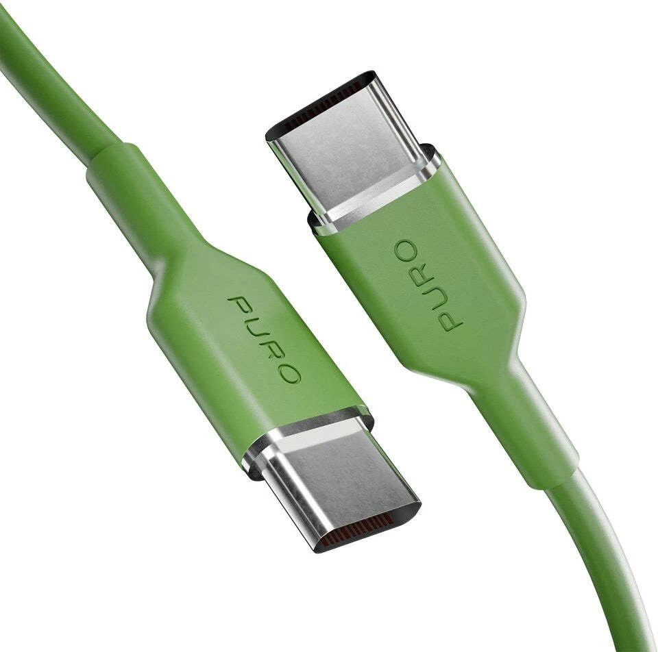 Puro ICON USB-C - USB-C cable 1.5m - žalias