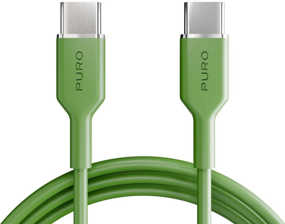 Puro ICON USB-C - USB-C cable 1.5m - žalias
