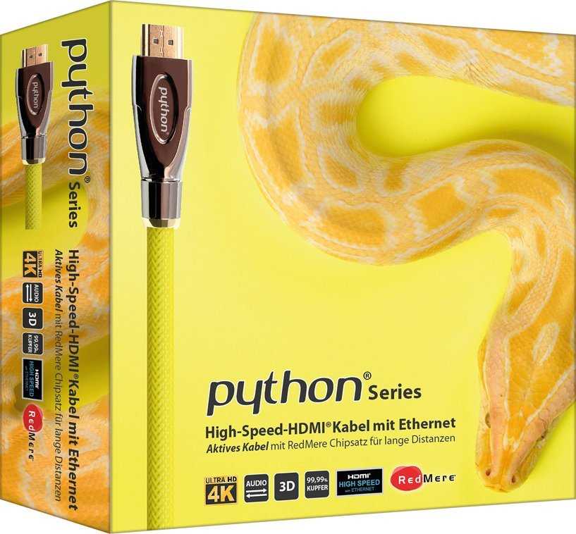 Kabelis PYTHON HDMI - HDMI 30m geltona (GC-M0035)