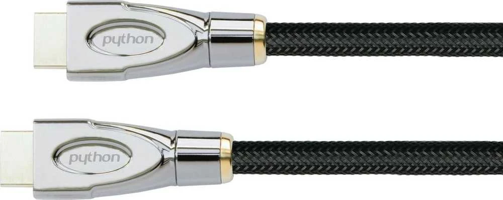 HDMI 2.1 laidas su metalinėmis jungtimis ir pintas kabelis