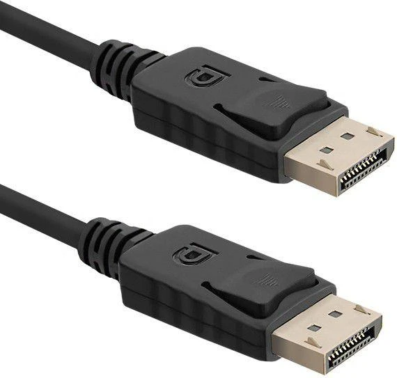 Qoltec DisplayPort laido jungtys su fiksatoriais