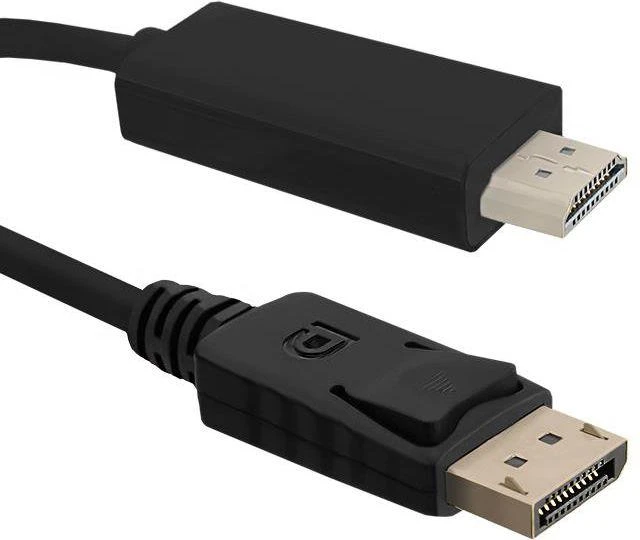 DisplayPort į HDMI kabelio jungtys