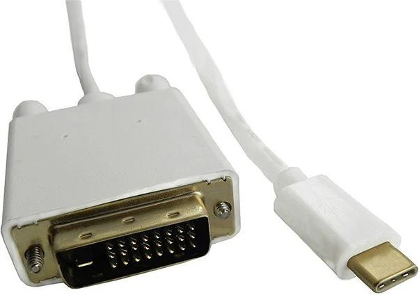 QOLTEC 50416 Qoltec DisplayPort Alternatyvus režimas USB 3.1 CM / DVI M 4Kx2K 1m