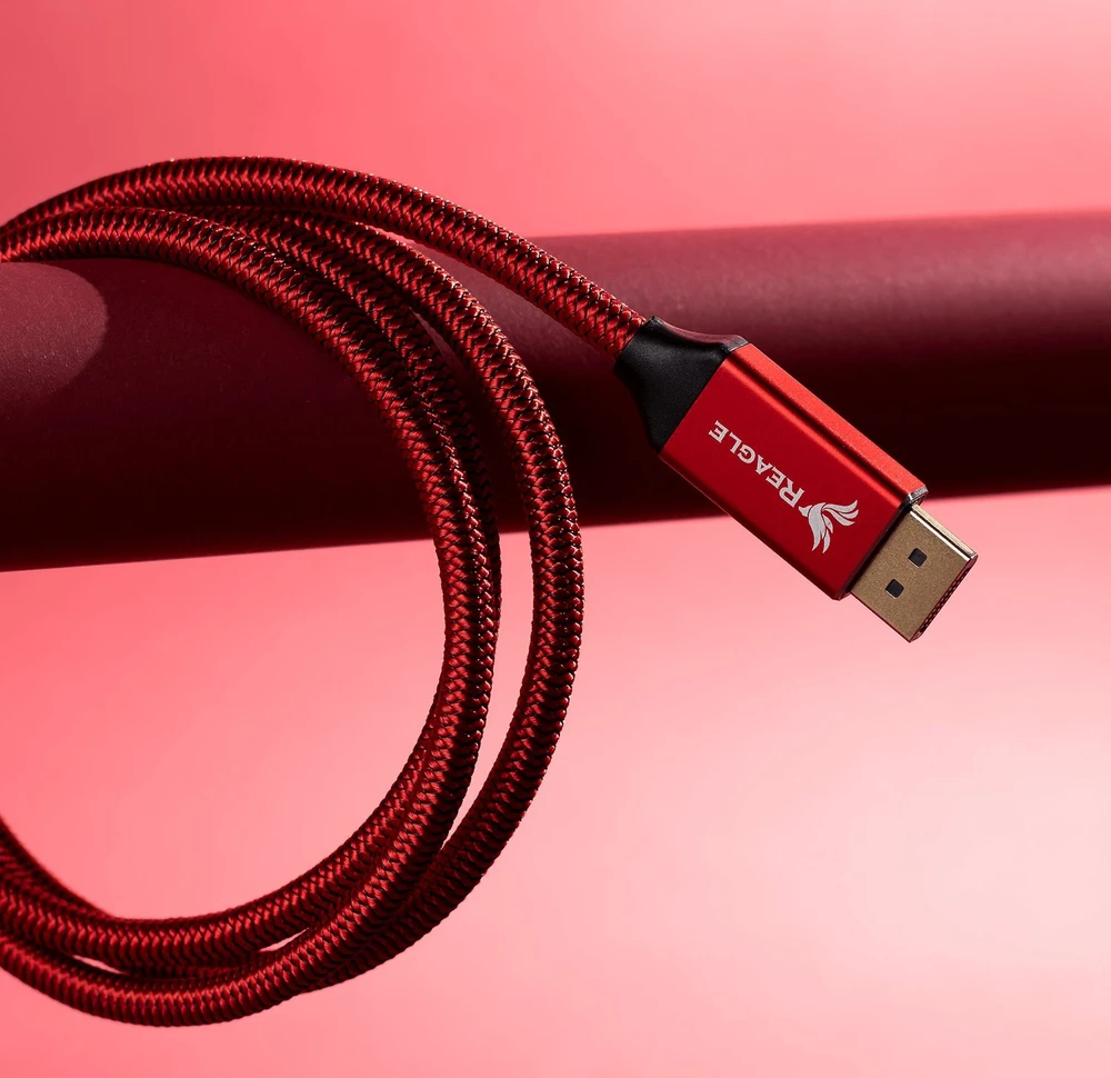 Laidas Reagle DisplayPort - DisplayPort 1 m raudonas