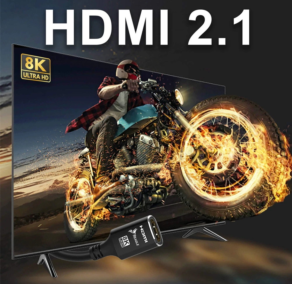Kabelis Reagle HDMI - HDMI 0,5 m juodas