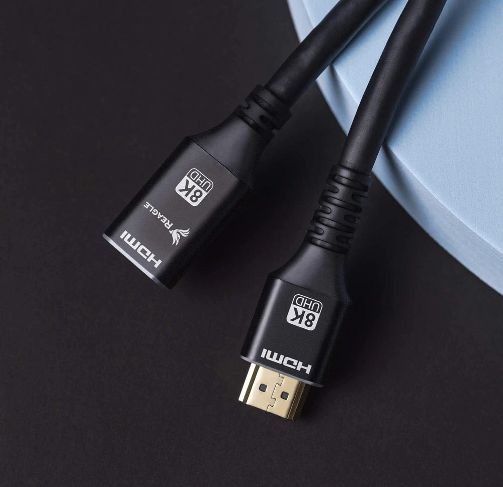 Kabelis Reagle HDMI - HDMI 0,5 m juodas
