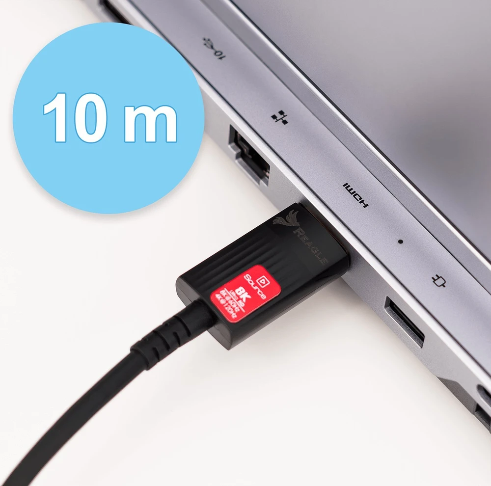 Kabelis Reagle HDMI - HDMI 10m juoda
