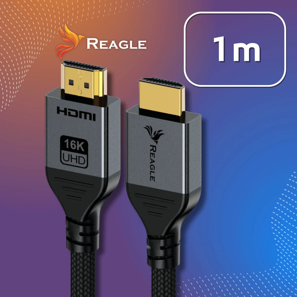 Kabelis Reagle HDMI - HDMI 1 m juodas