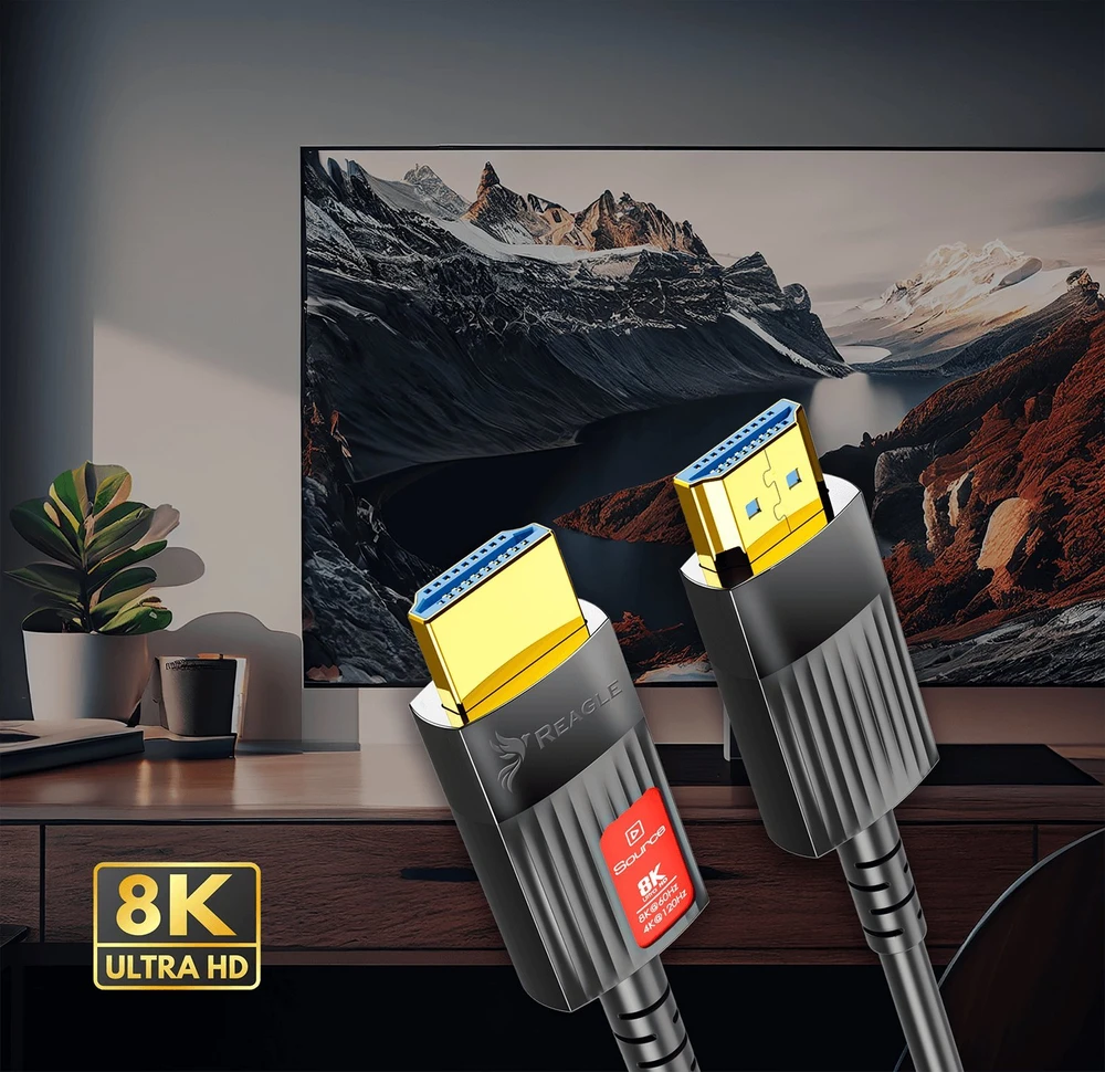 Kabelis Reagle HDMI - HDMI 20m juoda
