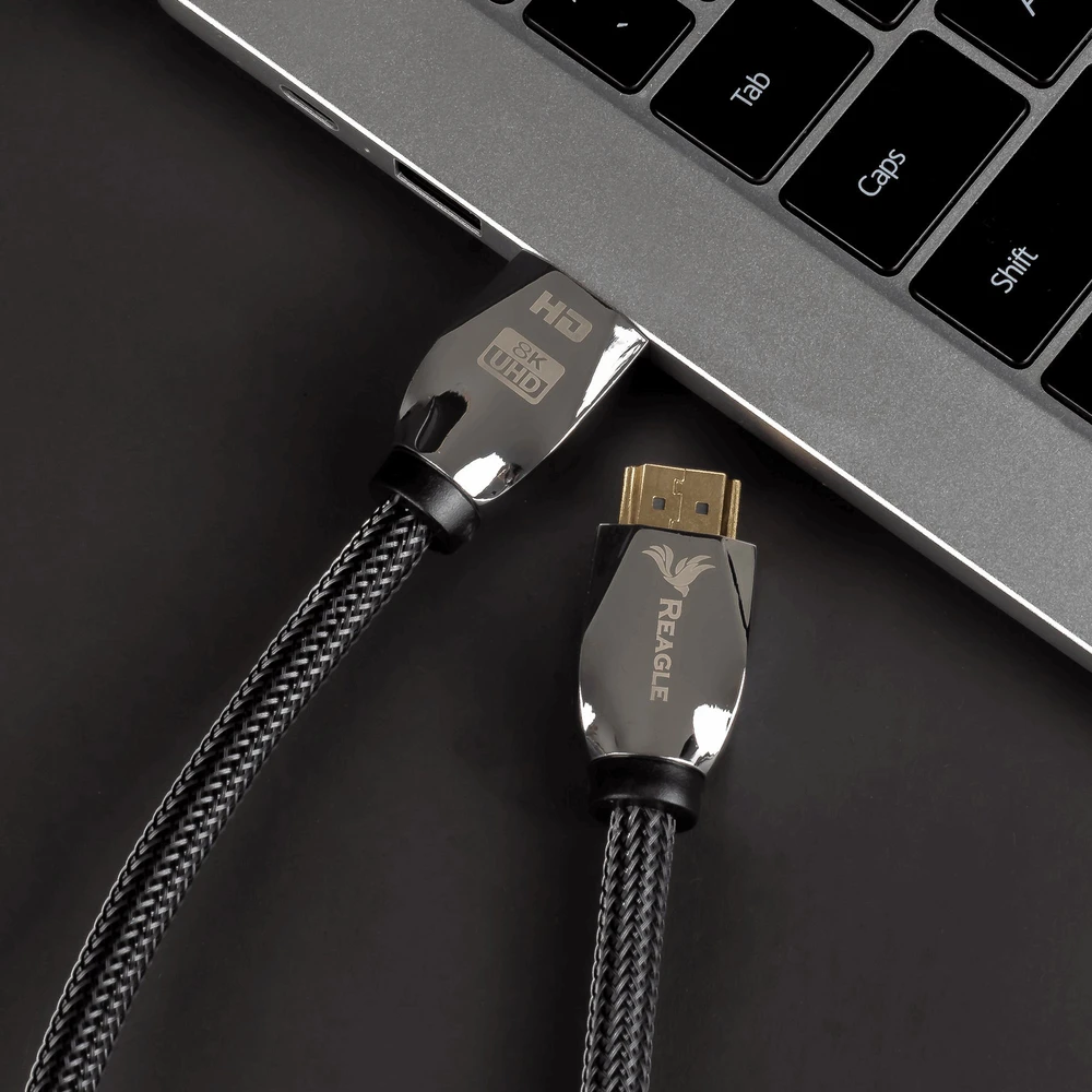 Kabelis Reagle HDMI - HDMI 5 m sidabrinis