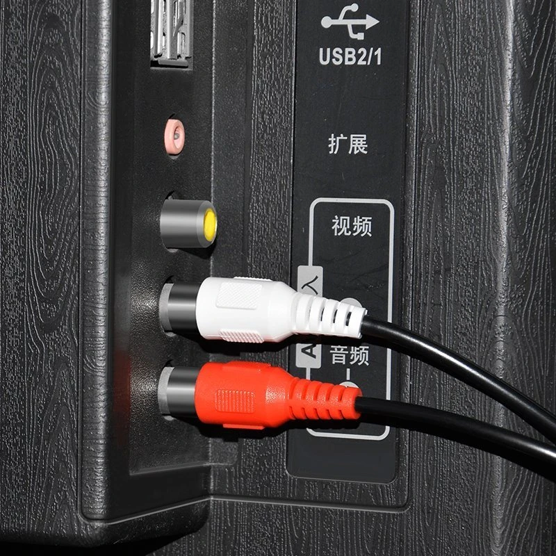 Aux kabelis, mini lizdas 3,5 mm, 2 RCA, RCA, stereo, 1,5 m, e398, 1 vnt.
