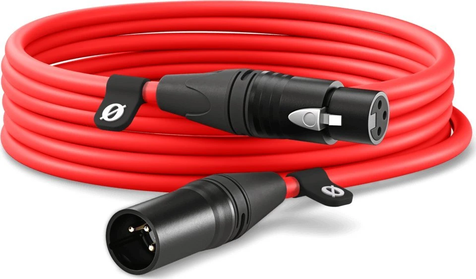 RODE - Kabelis XLR 6m Raudona raudona