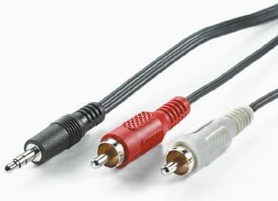 Roline audio kabelis su 3.5mm ir 2 RCA jungtimis