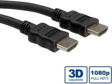 ROLINE HDMI didelės spartos kabelis su eternetu, HDMI M - HDMI M 5 m, 5 m, HDMI A tipo (standartinis), HDMI A tipo (standartinis), 1920 x 1080 pikselių, 3D, juodas